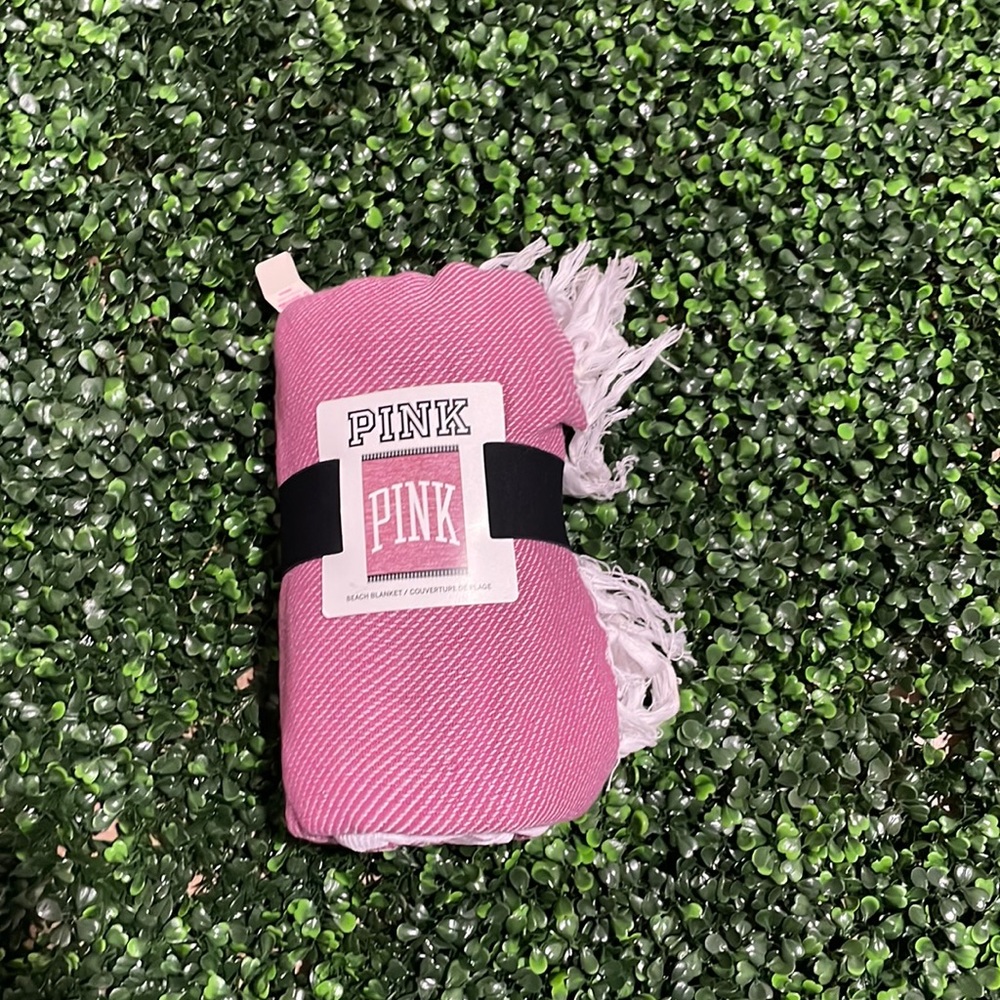 NEW VS Pink Beach Blanket 100% Cotton